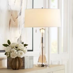 Crystal Carriage Table Lamp