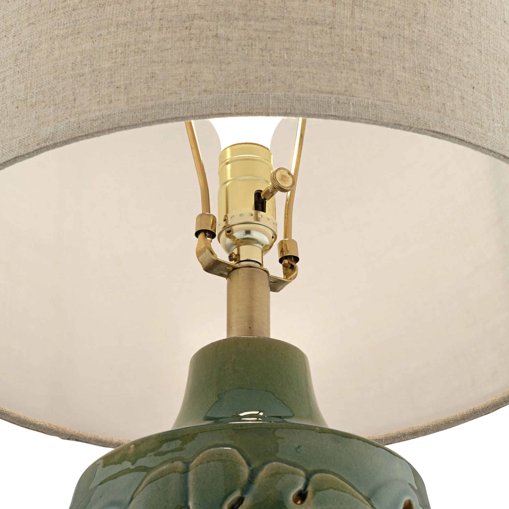 Green Leaves Table Lamp 2 Green Leaves Table Lamp - Image 2