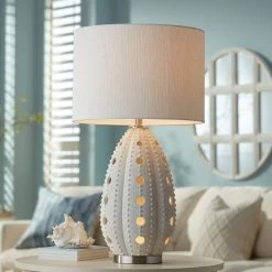 White Sea Urchin Table Lamp