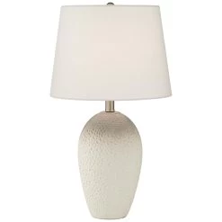 Ceramic Dimpled Lamp 23 Inch Table Lamp By Pacific Coast Lighting