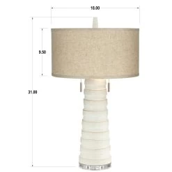Matinee 31 Inch Table Lamp By Pacific Coast Lighting -Professional Lighting Store Pacific Coast Lighting 19X21 dimensions