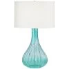 Glass Vase In Bluish Green Color 31 Inch Table Lamp By Pacific Coast Lighting