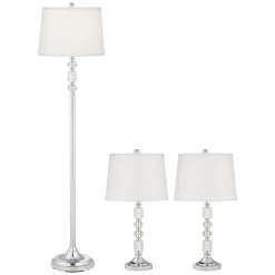 Set Of Three 26 Inch Table Lamp By Pacific Coast Lighting