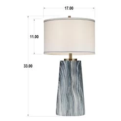 Amador 33 Inch Table Lamp By Pacific Coast Lighting -Professional Lighting Store Pacific Coast Lighting 5Y515 dimensions