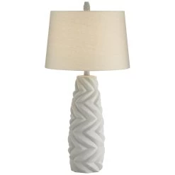 Geo Pattern Faux Cement 30 Inch Table Lamp By Pacific Coast Lighting