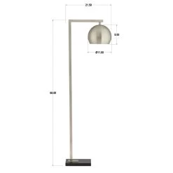 Brylee 68 Inch Floor Lamp By Pacific Coast Lighting 12 Brylee 68 Inch Floor Lamp By Pacific Coast Lighting -Professional Lighting Store Pacific Coast Lighting 91N79 dimensions