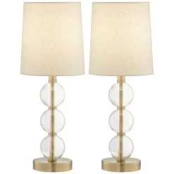 2pk Glass Balls And Metal 21 Inch Table Lamp By Pacific Coast Lighting