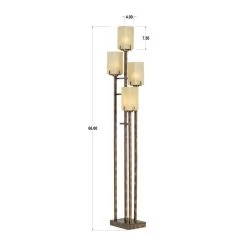 City Heights-Bronze 66 Inch Floor Lamp By Pacific Coast Lighting -Professional Lighting Store Pacific Coast Lighting J5735 dimensions