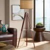 Tripod Wooden Floor Lamp